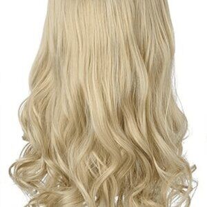 thathair halo 22 inch wavy extensions - light ash blonde